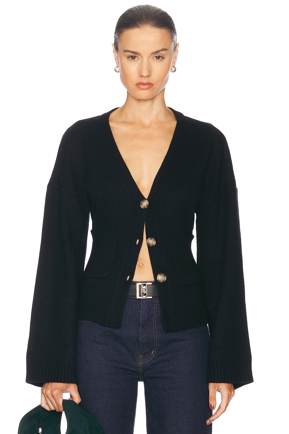 Image 1 of Helsa Sanna Cardigan in Black