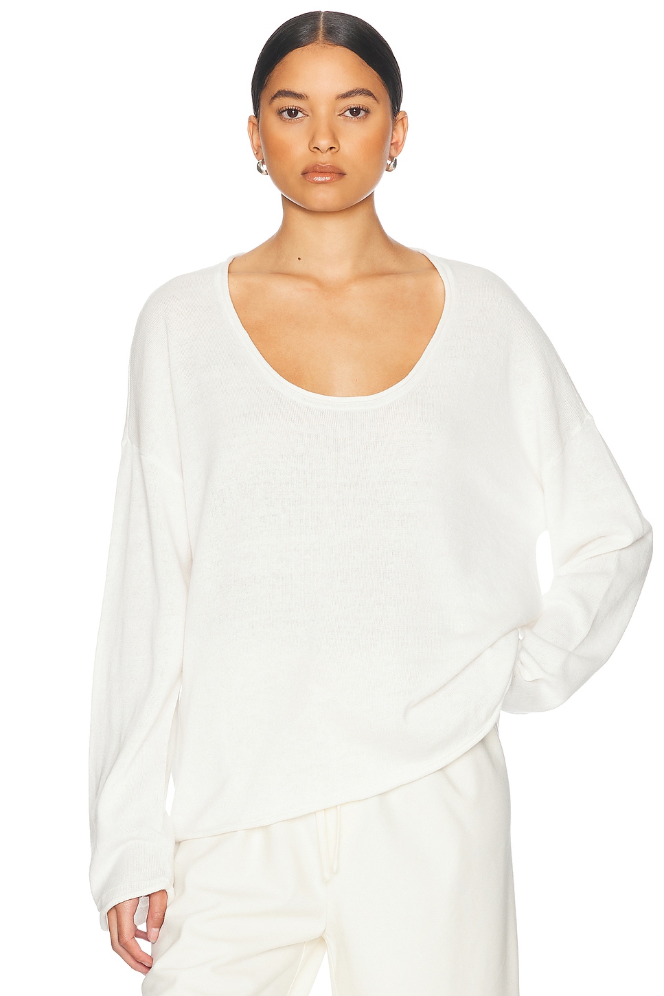 Image 1 of Helsa Palmer Sweater in Ivory