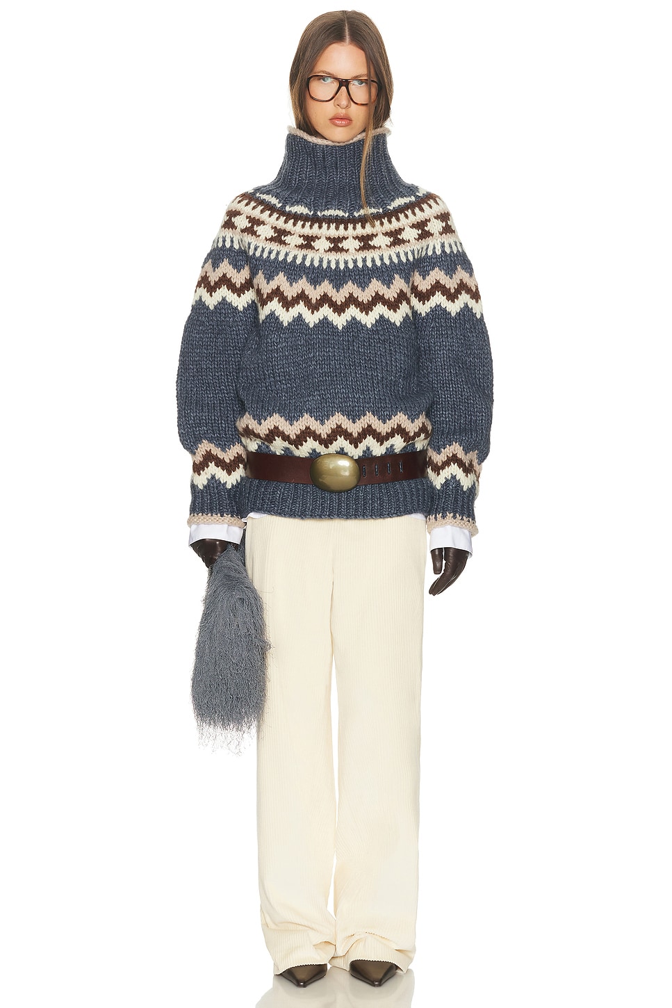 Helsa Asta Fairisle Sweater