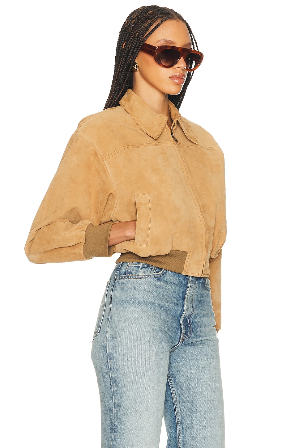 HELSA
The Suede Zip Bomber