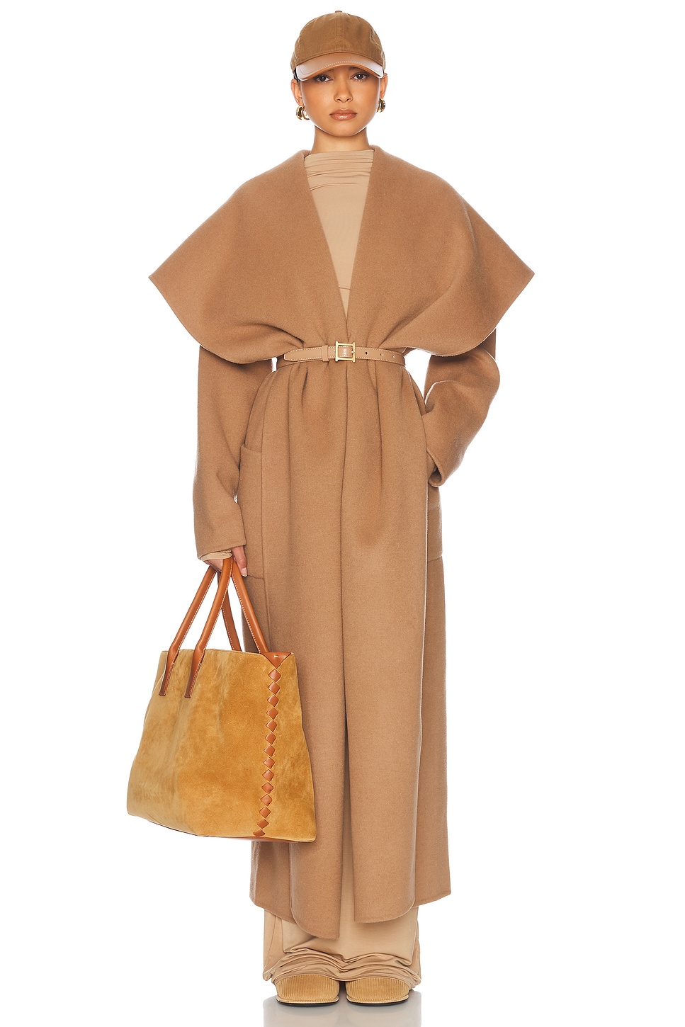 Image 1 of Helsa The Throw Coat in Camel