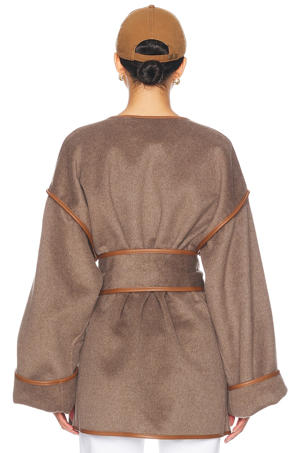 Wool Blend Blanket Coat - Thumbnail 5