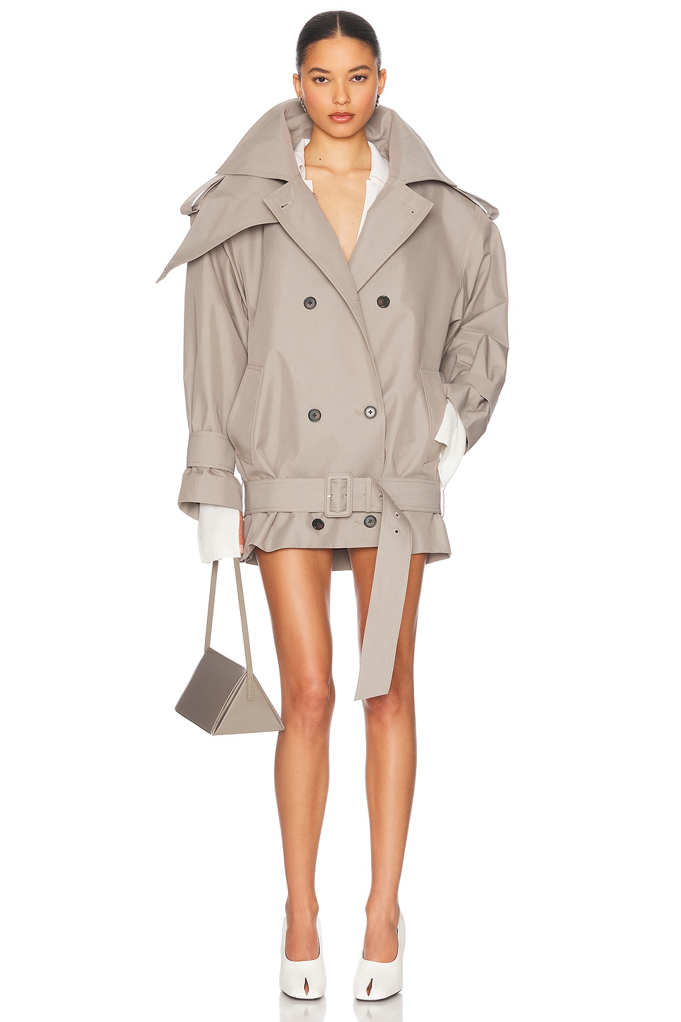 The Major Trench Jacket in Grey