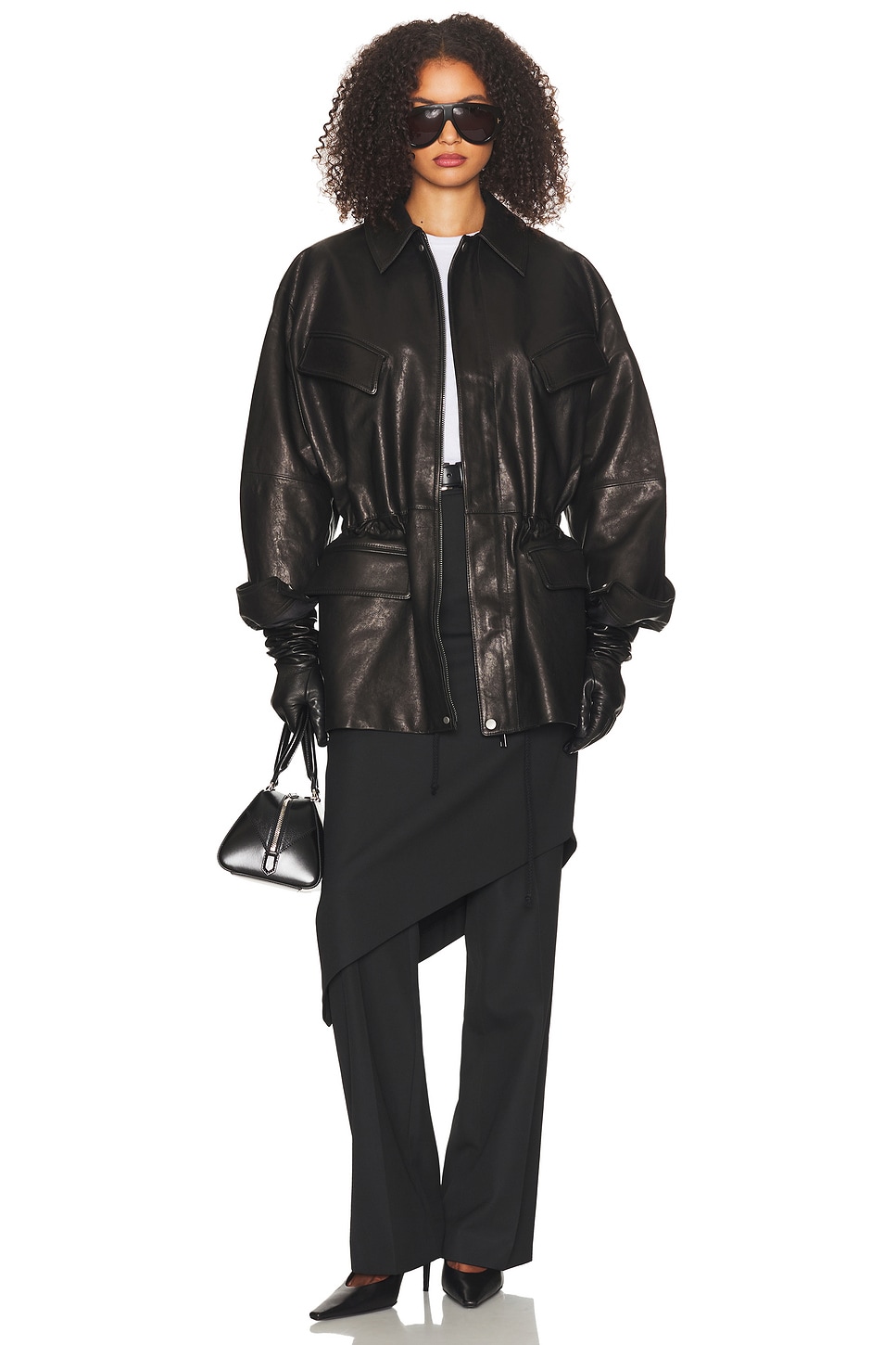 The Peplum Leather Moto Jacket