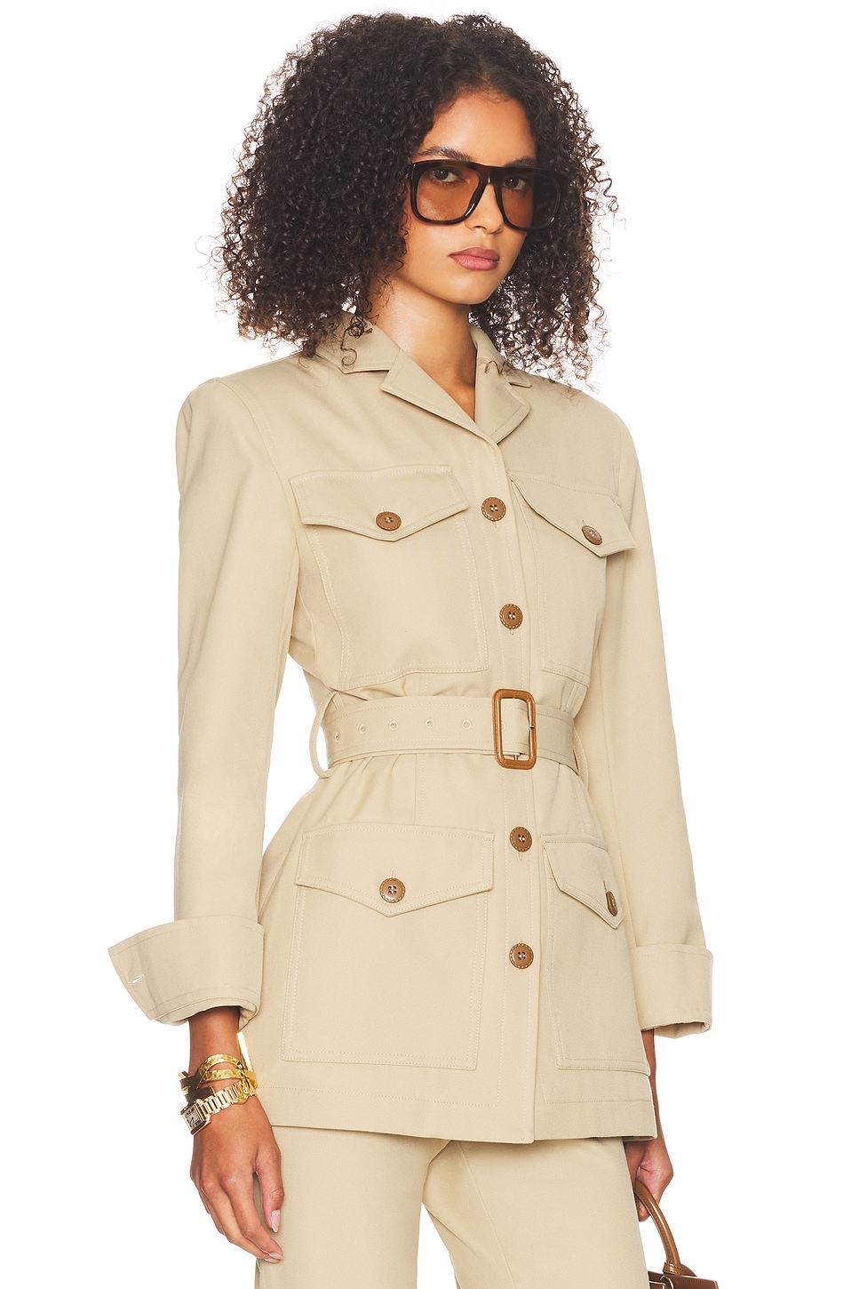Helsa The Leisure Suit Jacket In Brown