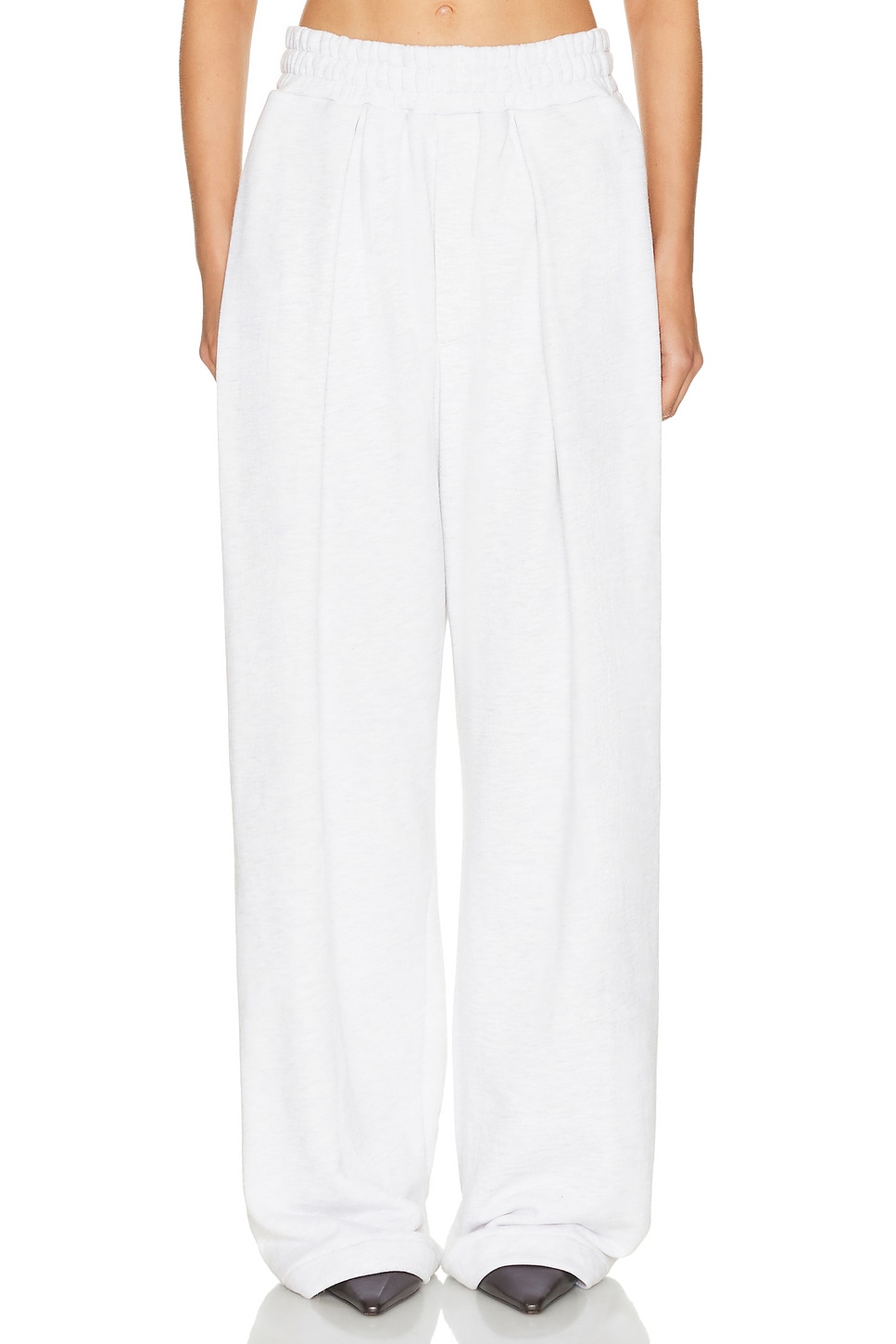 Image 1 of Helsa The Full Sweatpants in Fleece in Light Heather Grey