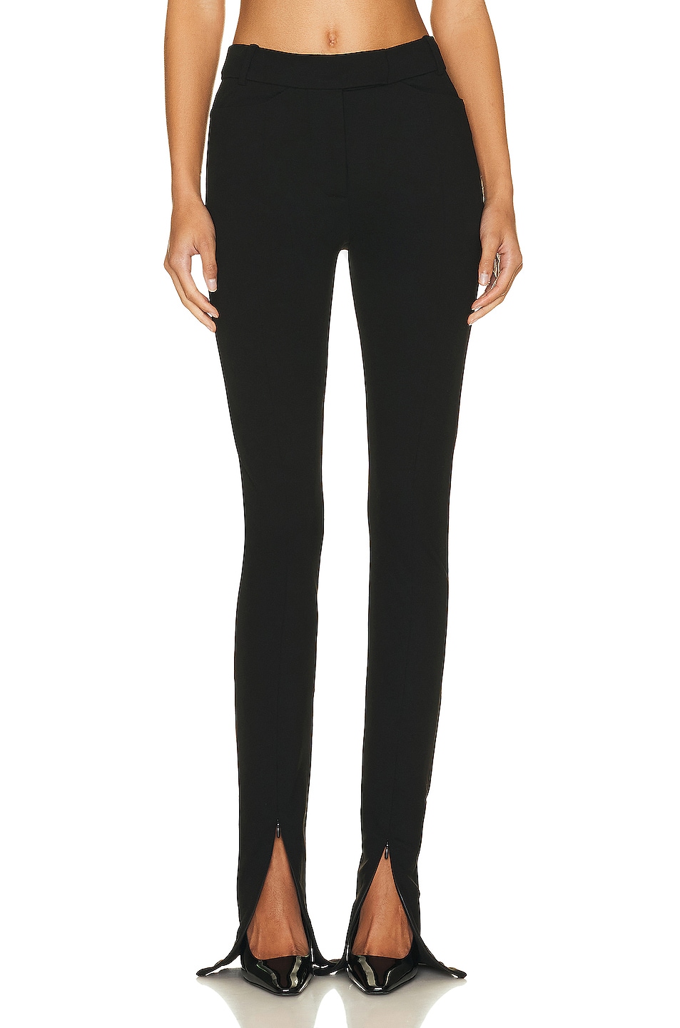 Image 1 of Helsa Eco Roma Ponte Notched Pant in Black