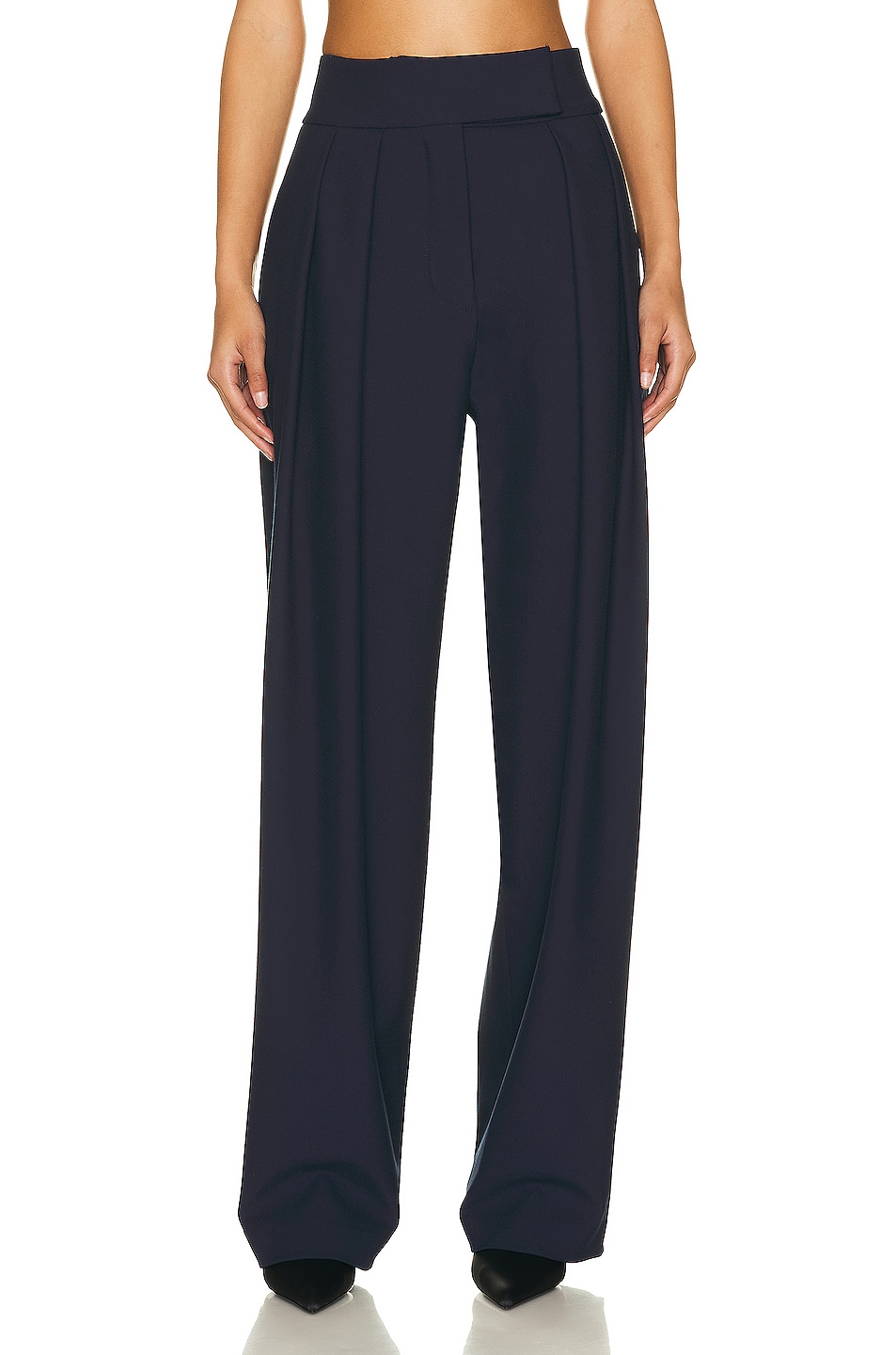 Image 1 of Helsa Crossover Suit Trouser in Navy