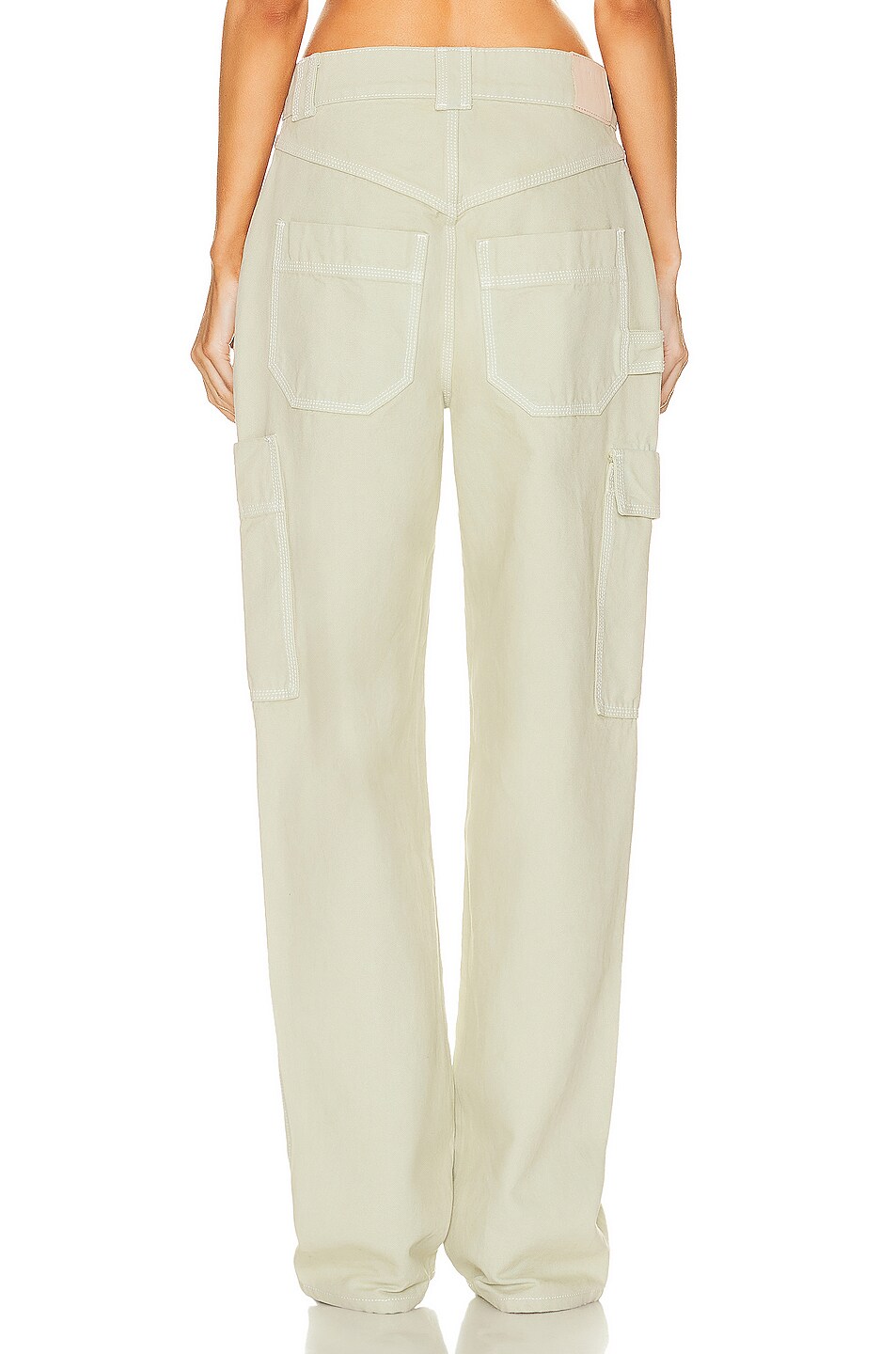 Helsa Wide Cargo Workwear Pants in Sage FWRD