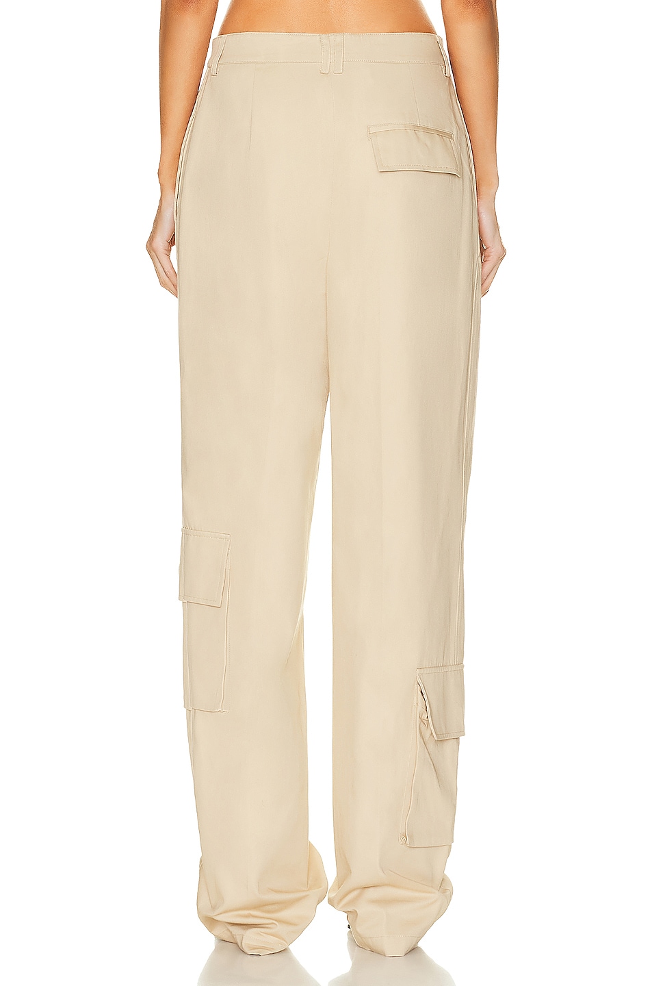Image 4 of Helsa Chino Cargo Trousers in Khaki
