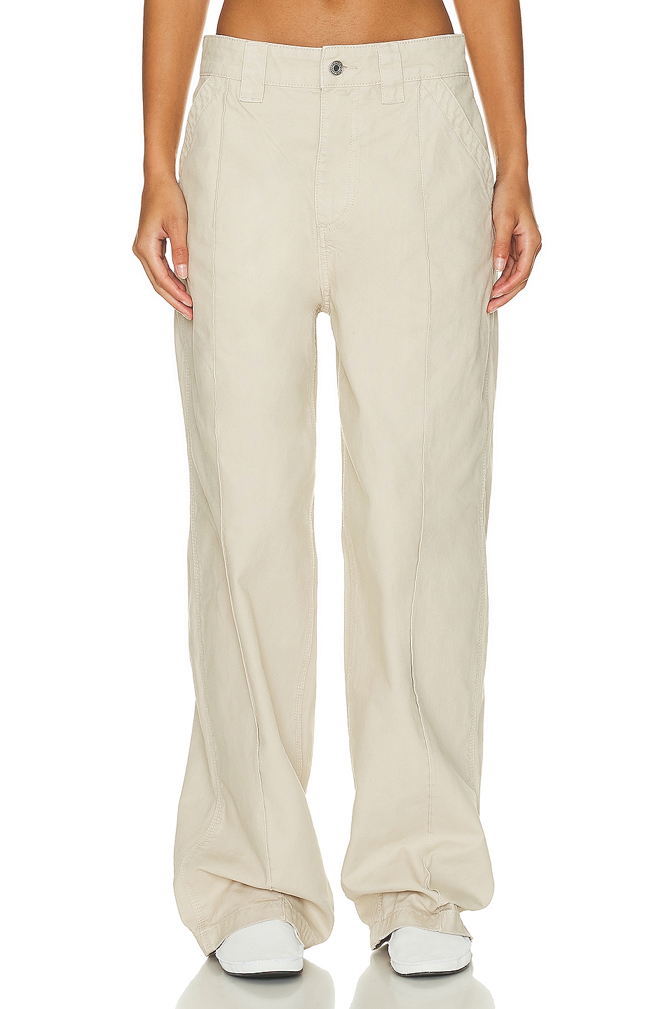 Image 1 of Helsa Workwear Oversized Pant in Taupe