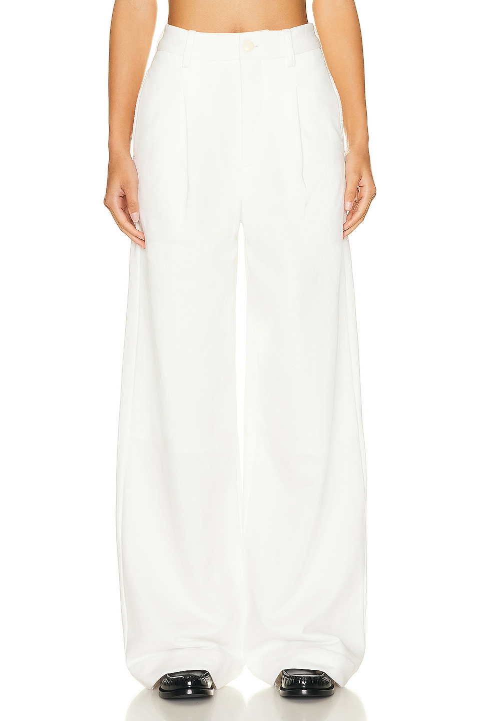 Image 1 of Helsa Organic Blend Enzyme Trousers in White