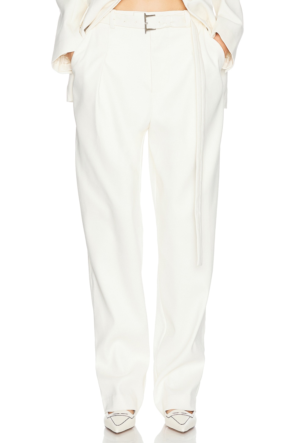 Image 1 of Helsa The Barrel Pant in Cream