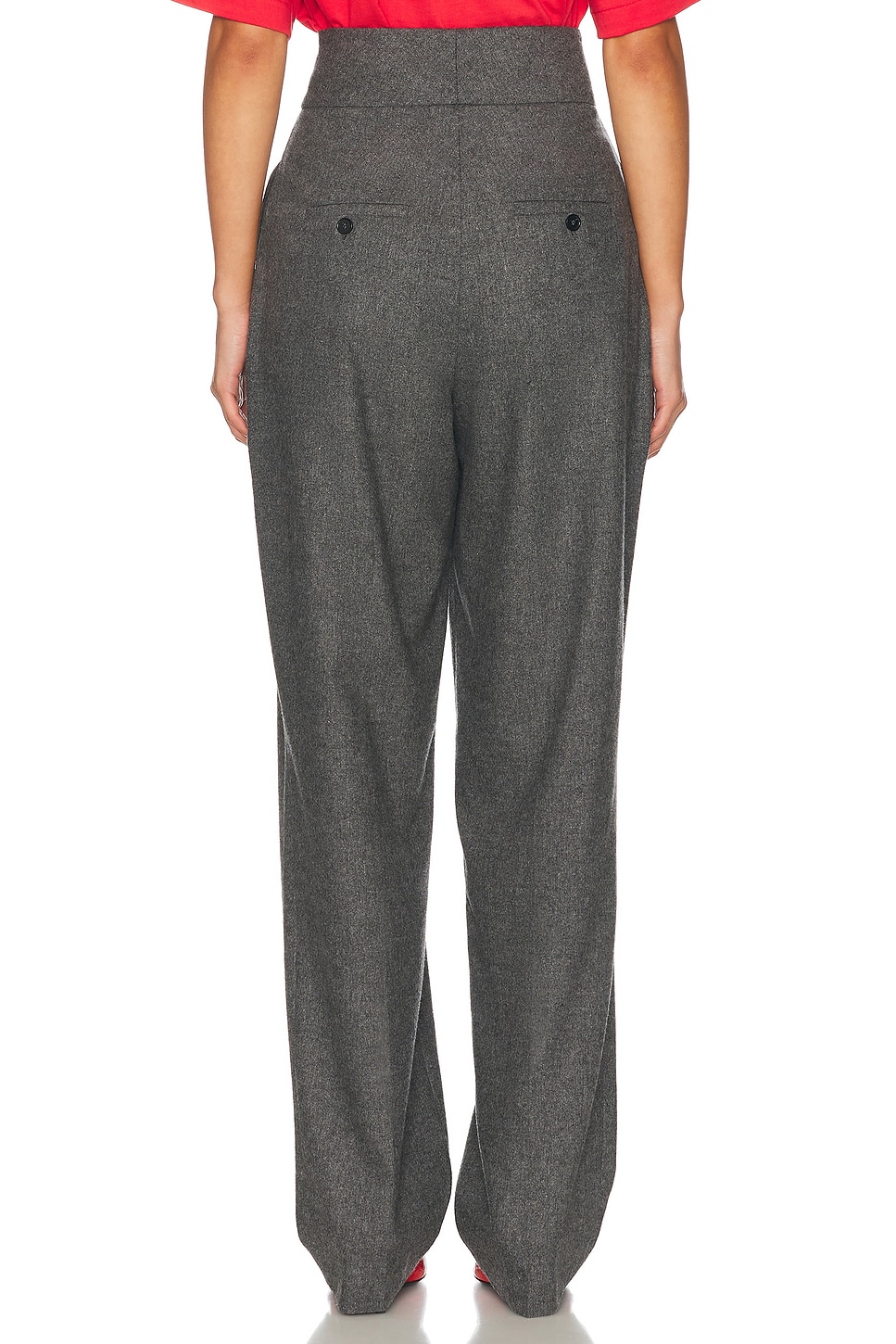 Helsa The Tweed High Waisted Pleated Trouser thumbnail
