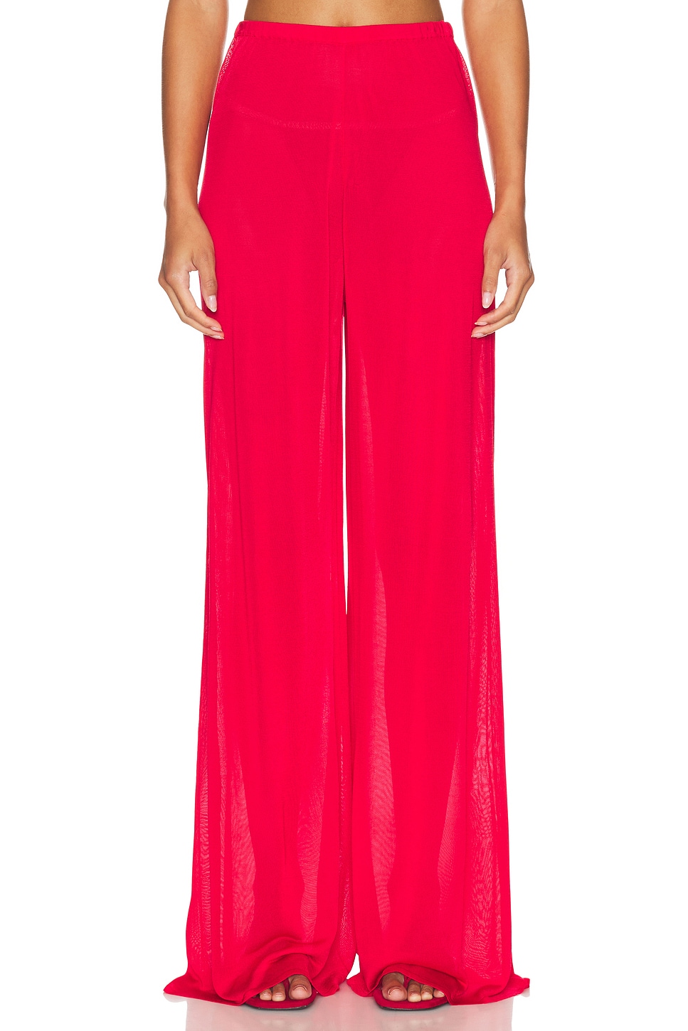Image 1 of Helsa Arlena Knit Pant in Red
