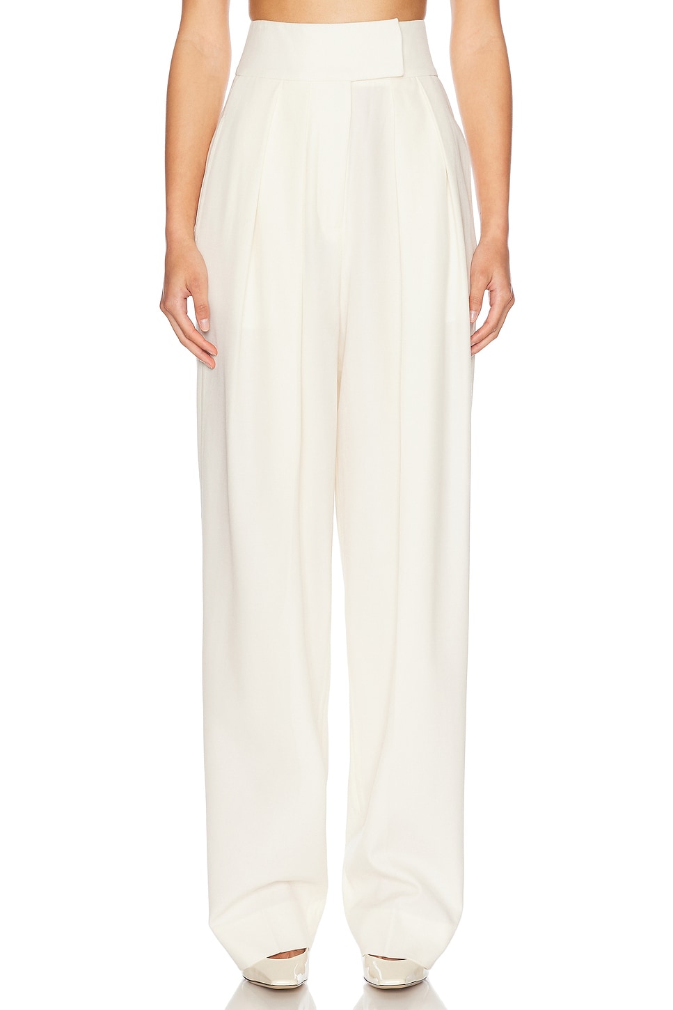 Helsa High Waist Pleated Suit Trouser