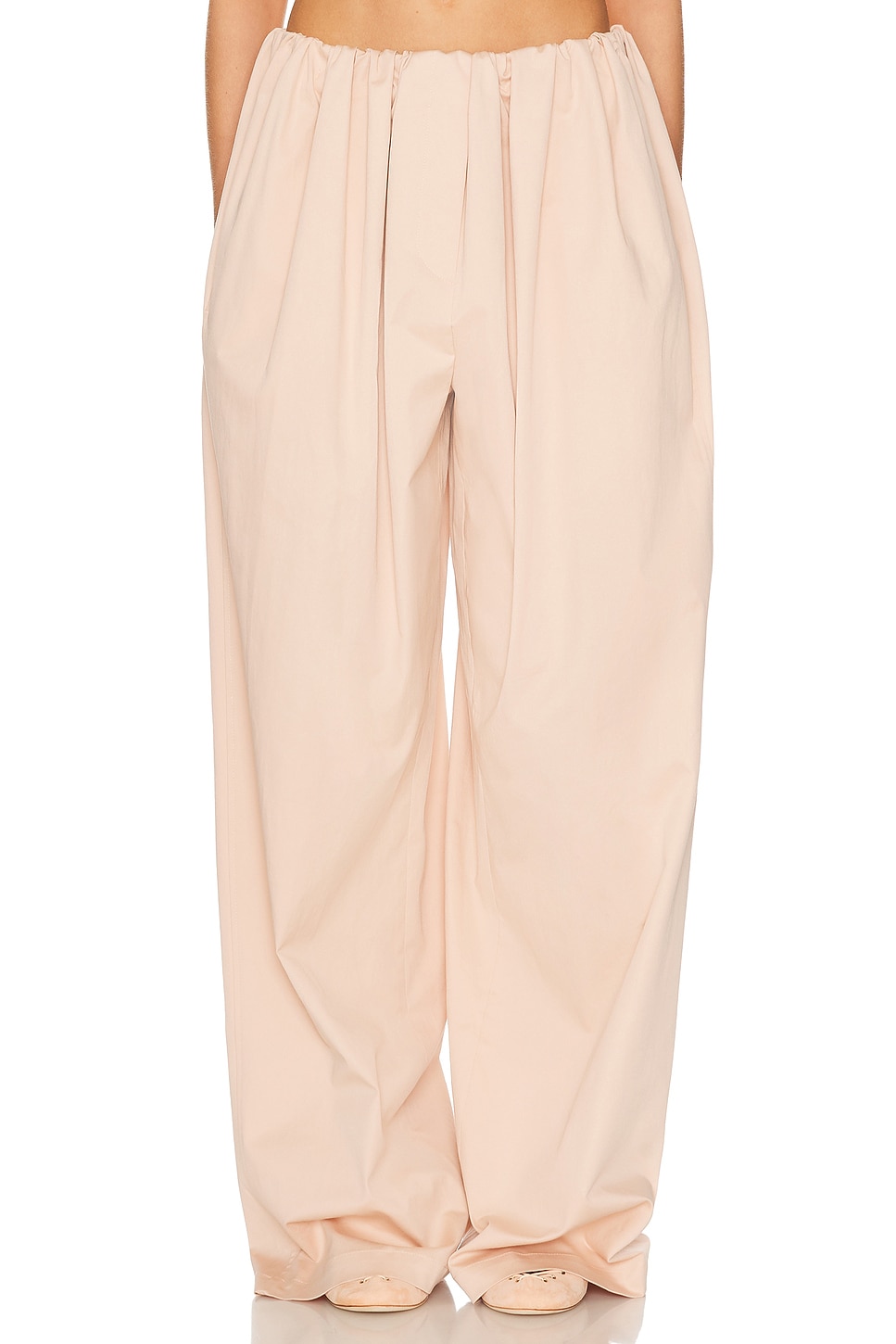 Image 1 of Helsa Cotton Twill Puff Pant in Shell