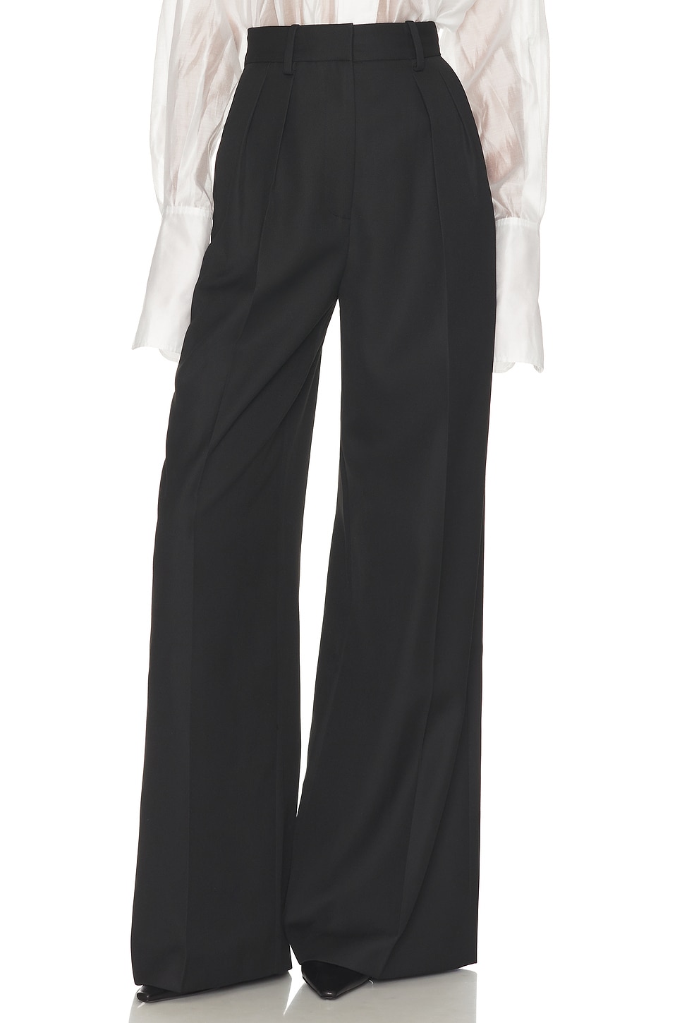 Image 1 of Helsa The Double Pleat Trouser in Black