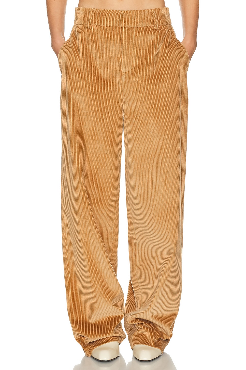 Image 1 of Helsa The Baggy Trouser in Corduroy in Caramel