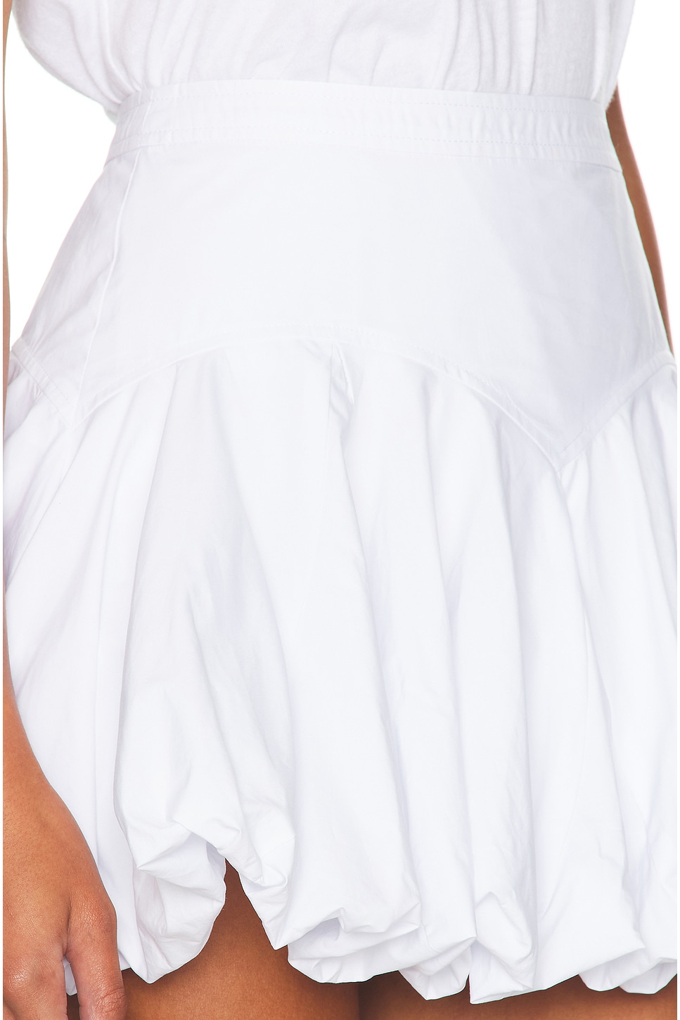 BLACK POPLIN BUBBLE SKIRT main image 1