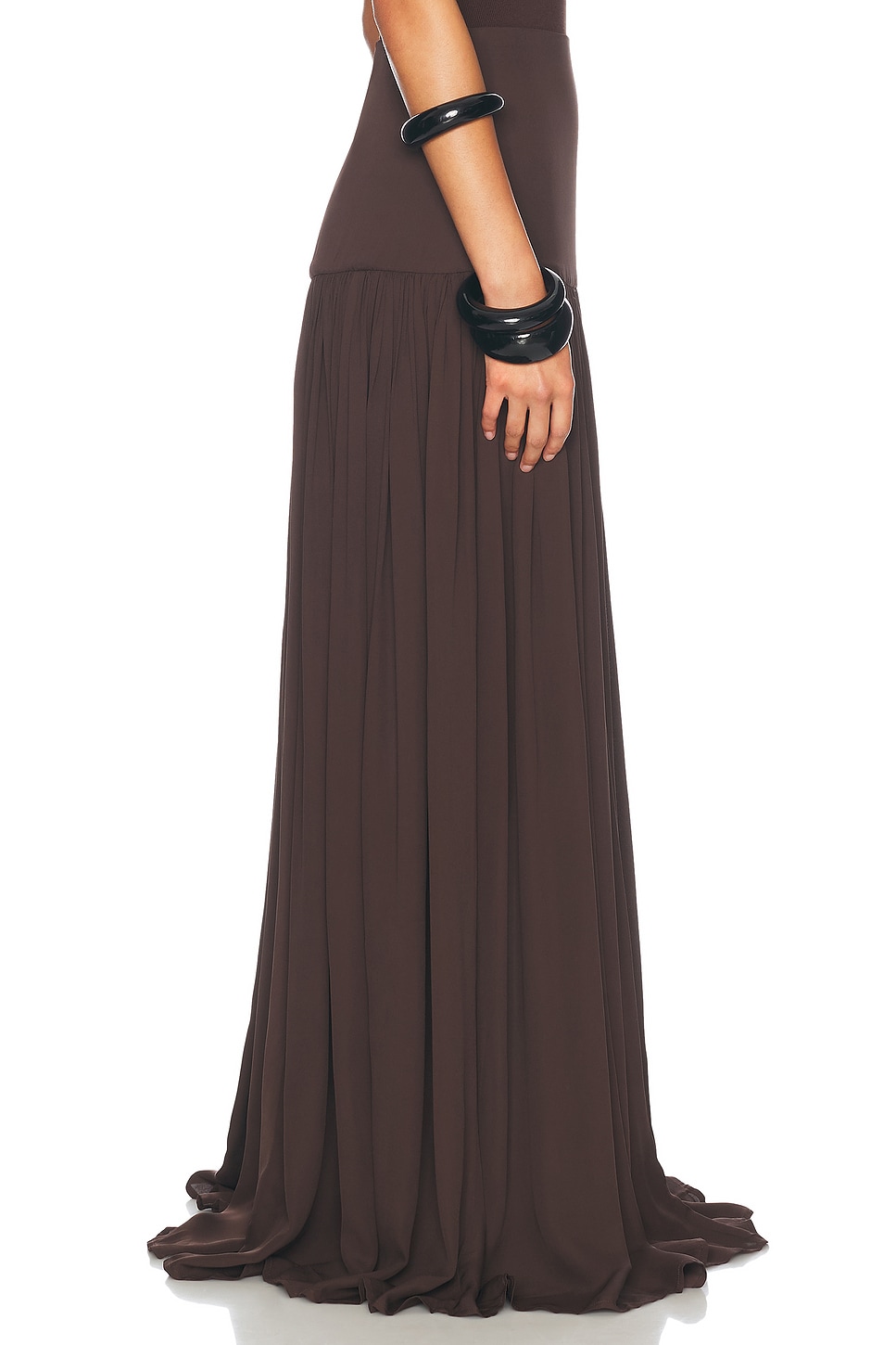 Helsa Diaphanous Maxi Skirt