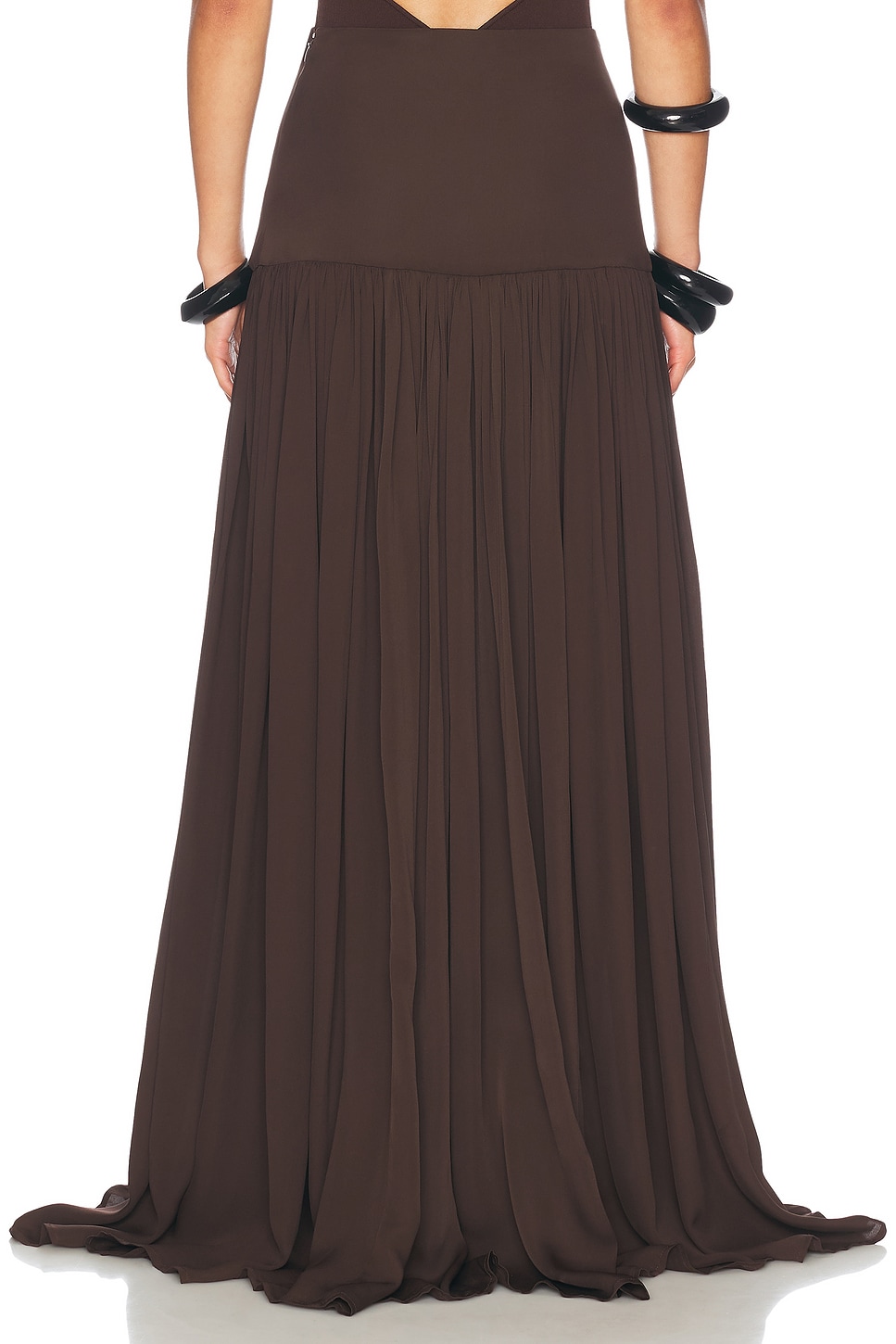 Helsa Diaphanous Maxi Skirt