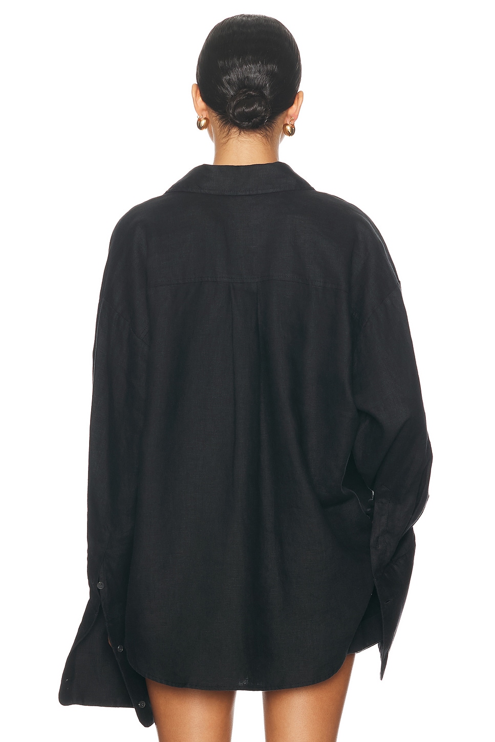 Helsa Washed Linen Shirt thumbnail