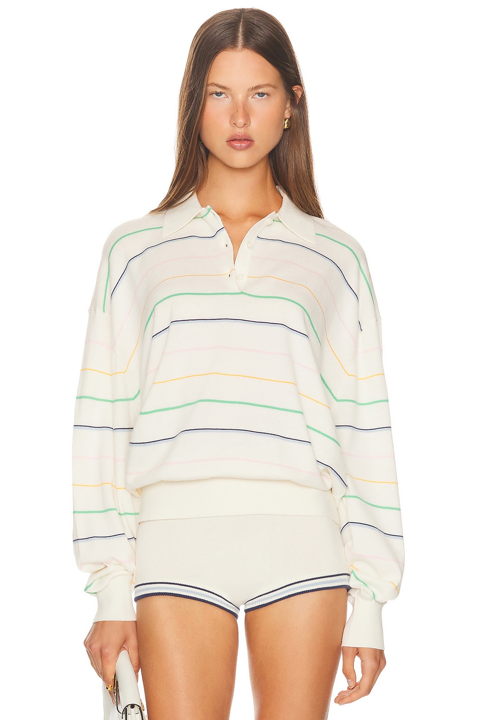 Helsa Kaysee Oversized Polo In Multi