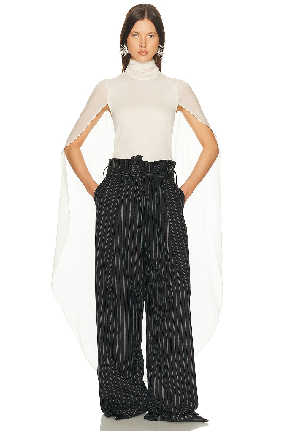Helsa Georgette Cape Top