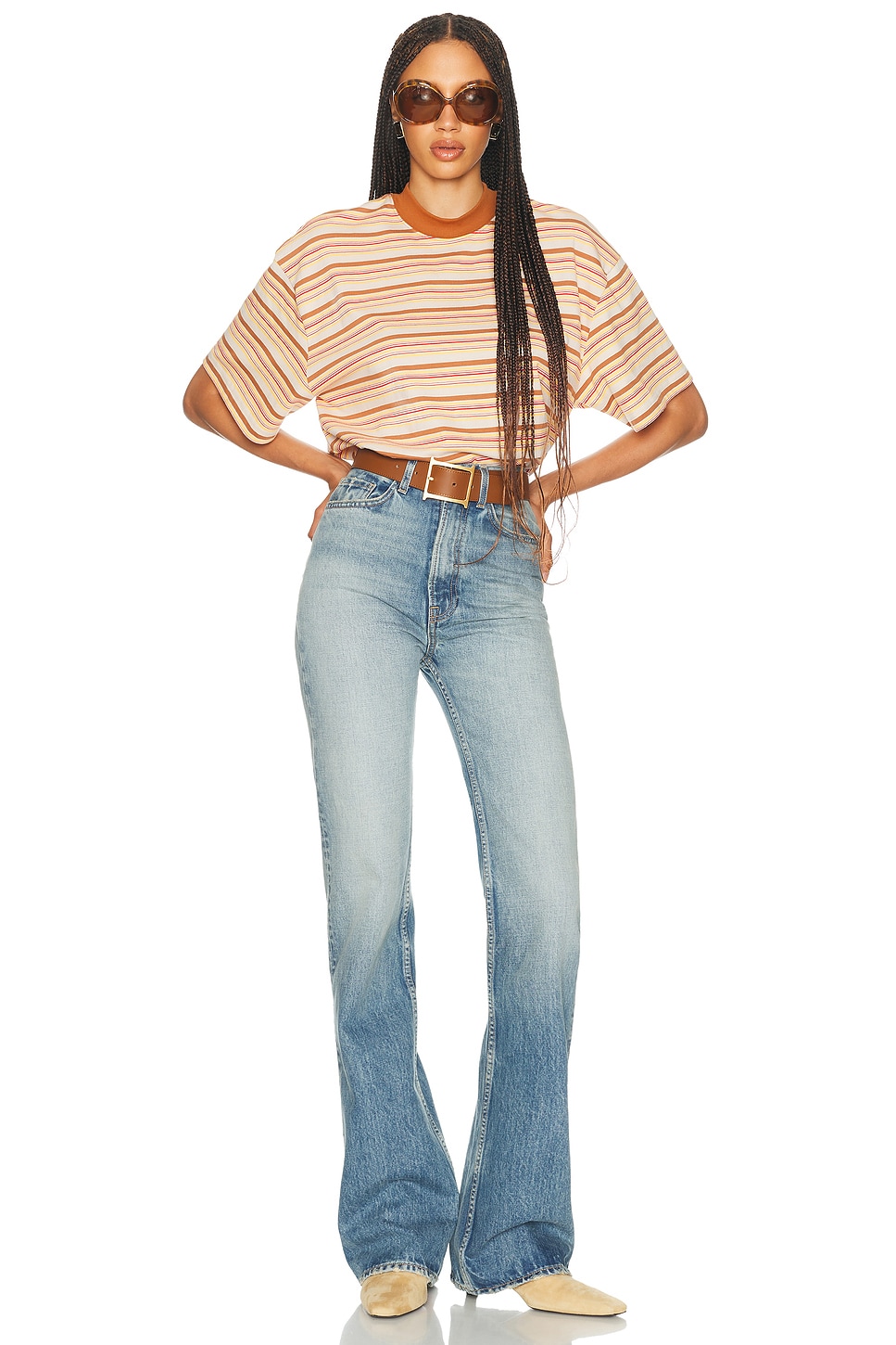 Helsa The Boxy Tee In Multi