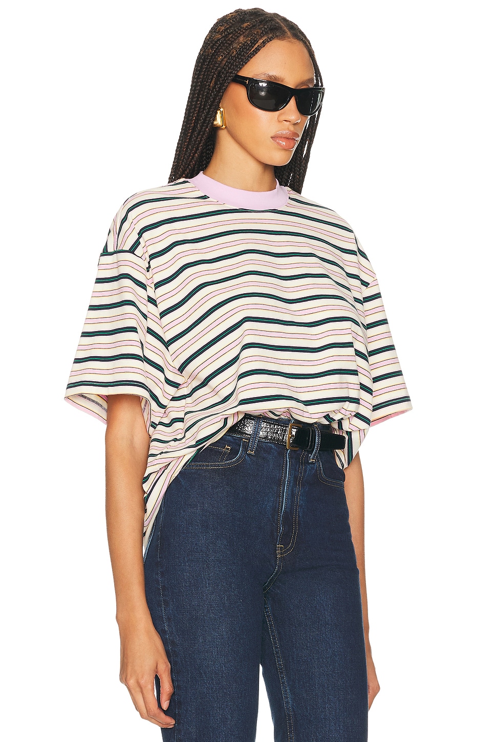 HELSA
The Boxy Tee In Stripe