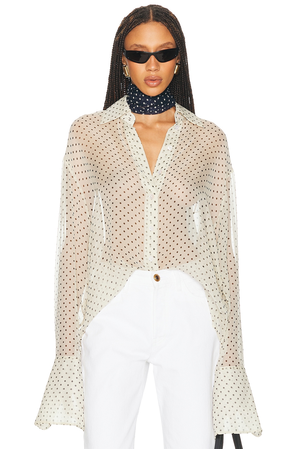 HELSA
The Relaxed Shirt In Silk Chiffon