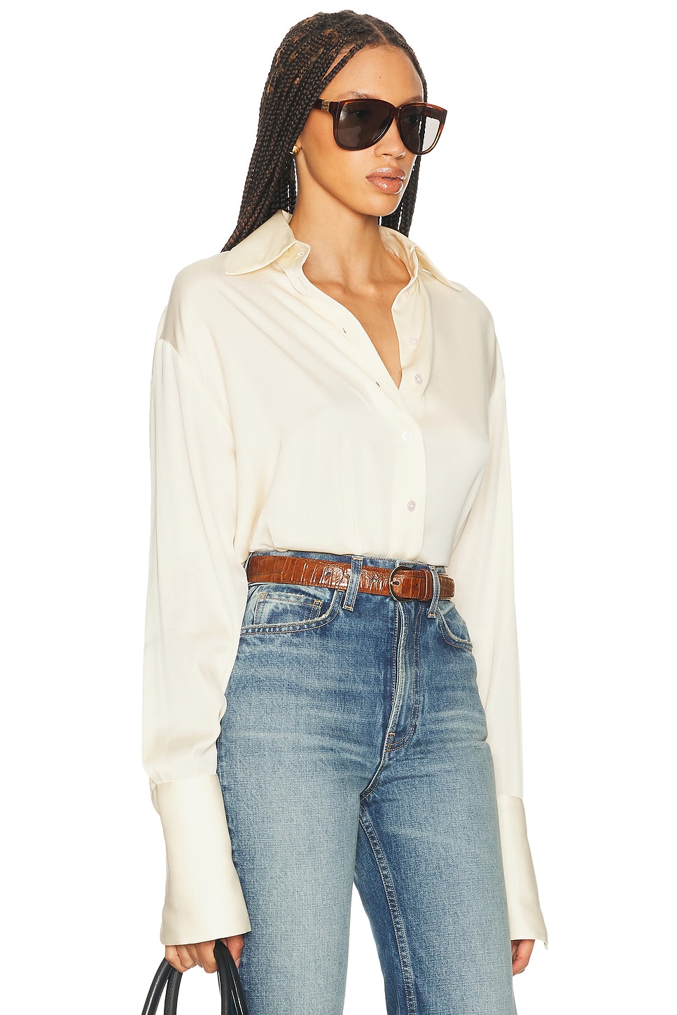 HELSA
The Relaxed Silk Shirt