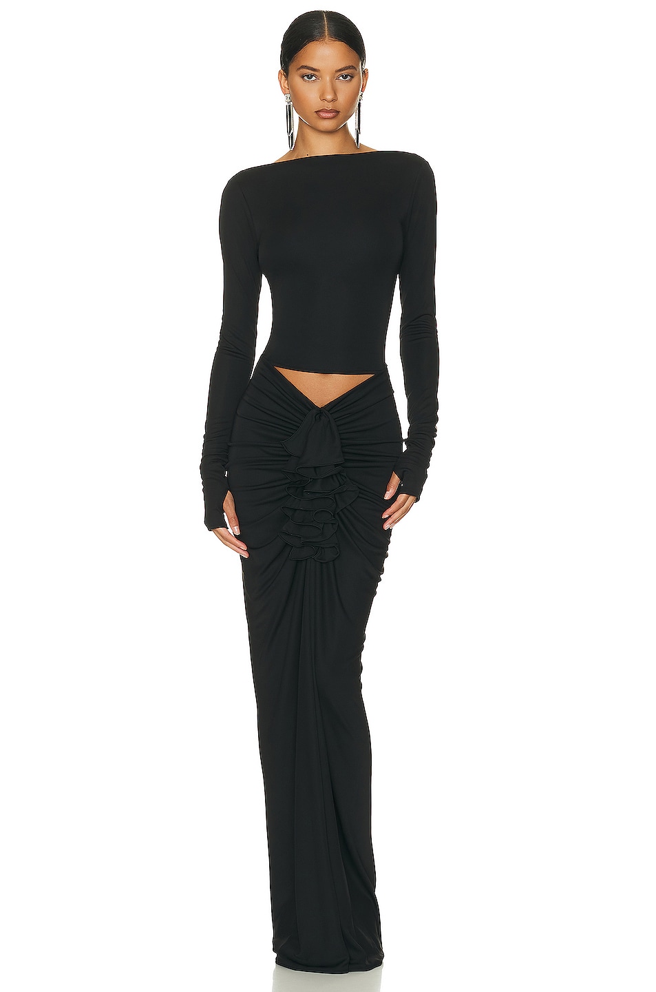 Helsa - Matte Jersey Long Sleeve Top | Plush