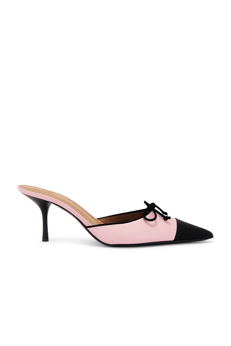 Image 1 of Helsa The Bow Mule in Pink & Black