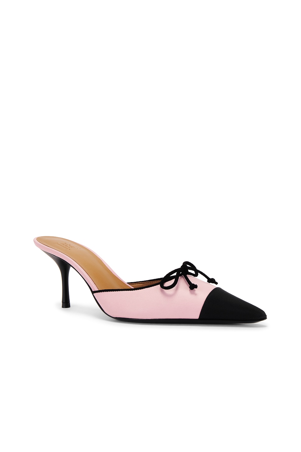 Shop Helsa The Bow Mule In Pink & Black