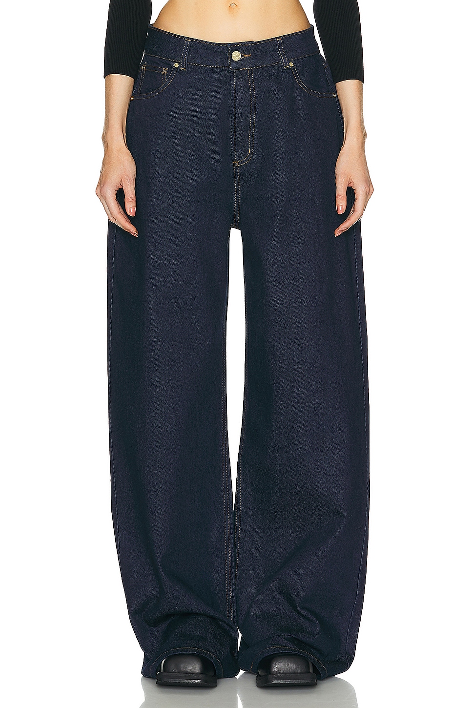 Image 1 of Heavy Manners Low Rise Baggy Denim in Islands