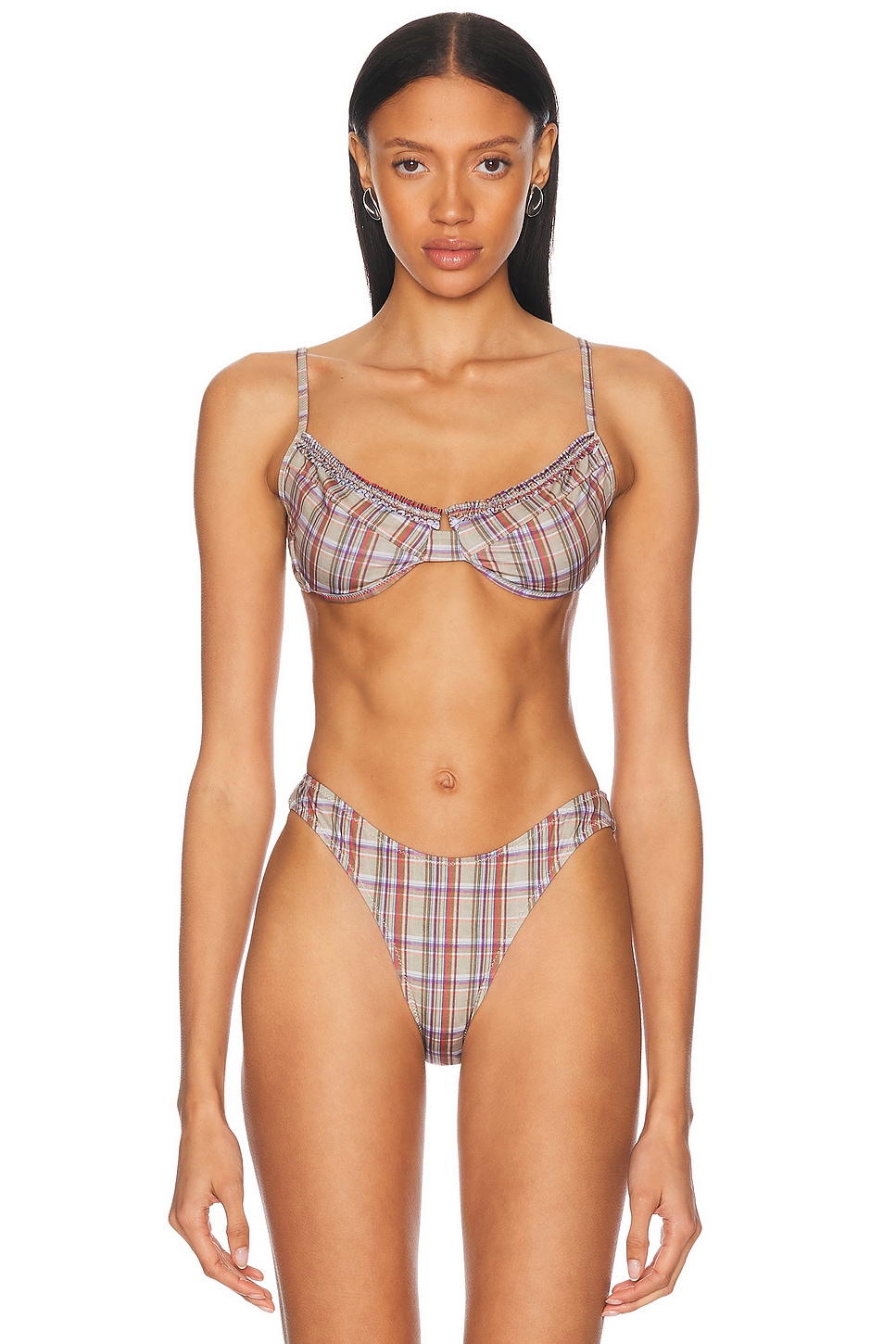 Heavy Manners Ruffled Up Underwire Bikini Top