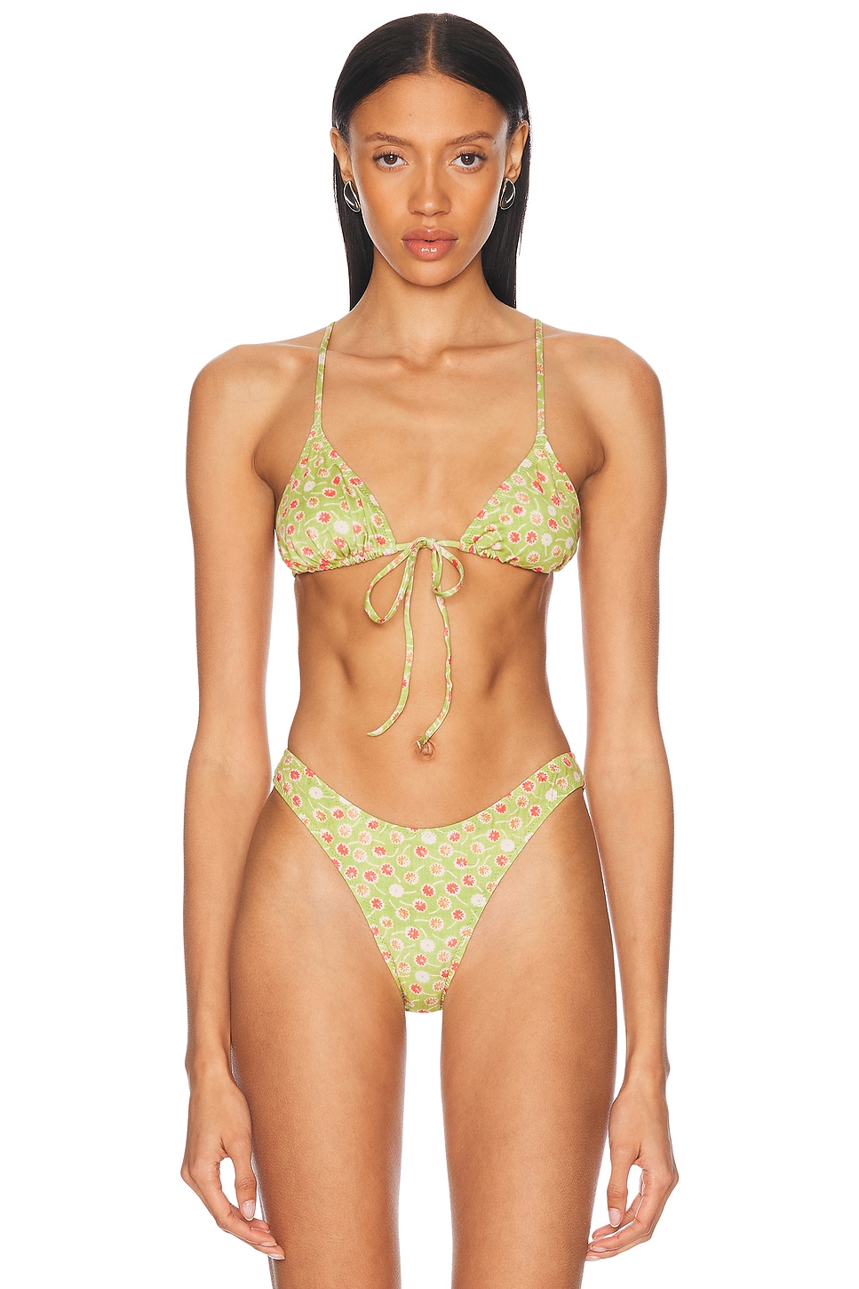 Heavy Manners Triangle Front Tie Bikini Top