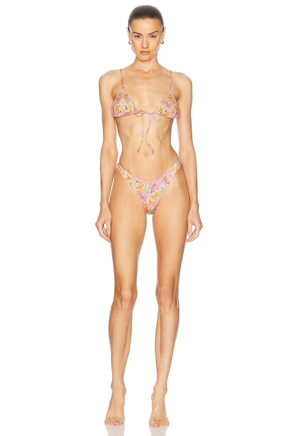 Heavy Manners Triangle Front Tie Bikini Top in Its thumbnail