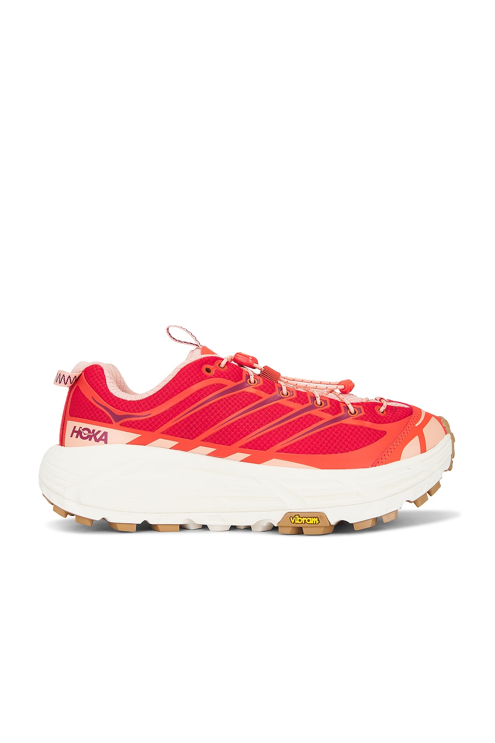 Image 1 of Hoka U Mafate Three2 Sneakers in Tomato & Vermillion