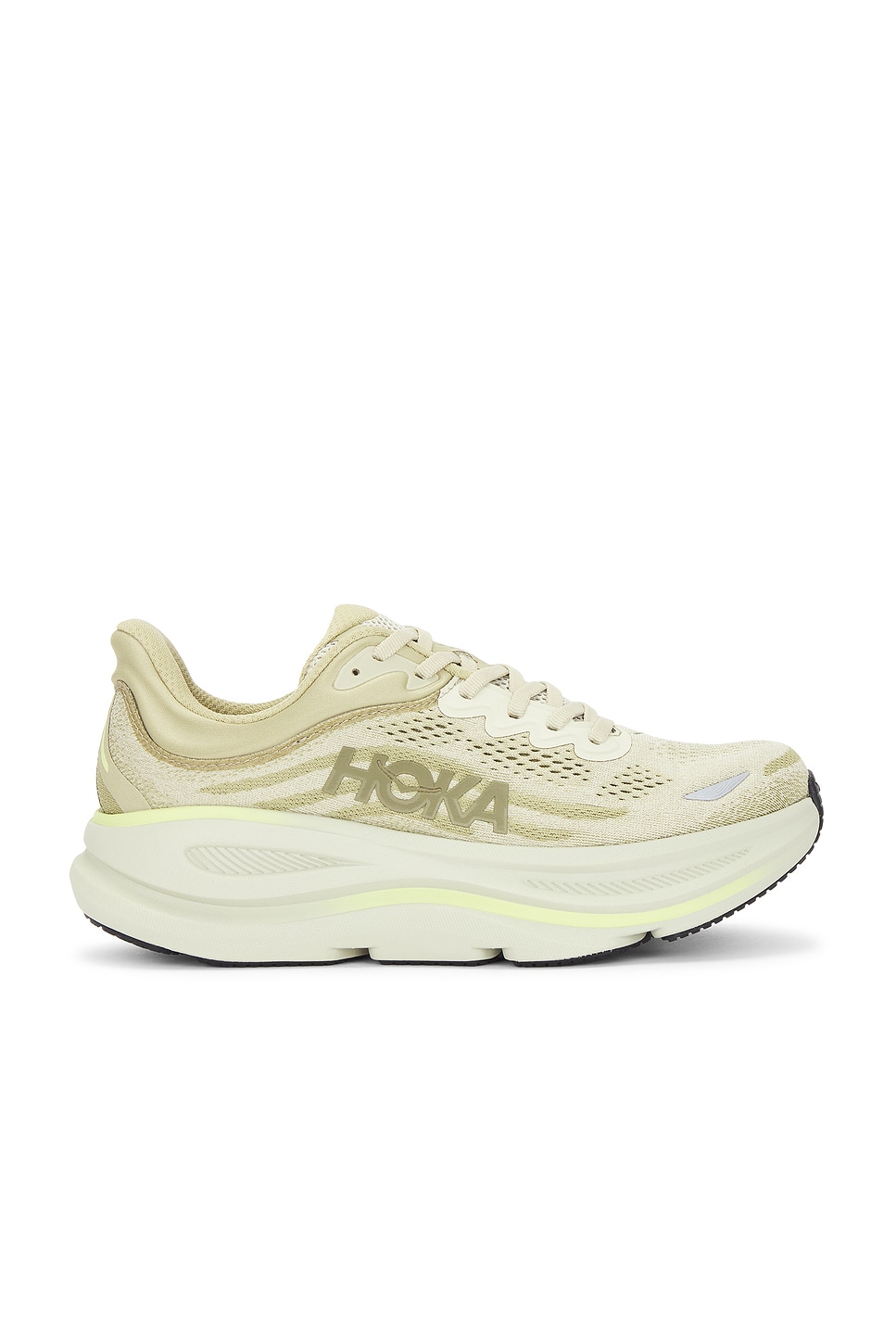 Image 1 of Hoka Bondi 9 Sneaker in Grassland & Oyster Mushroom