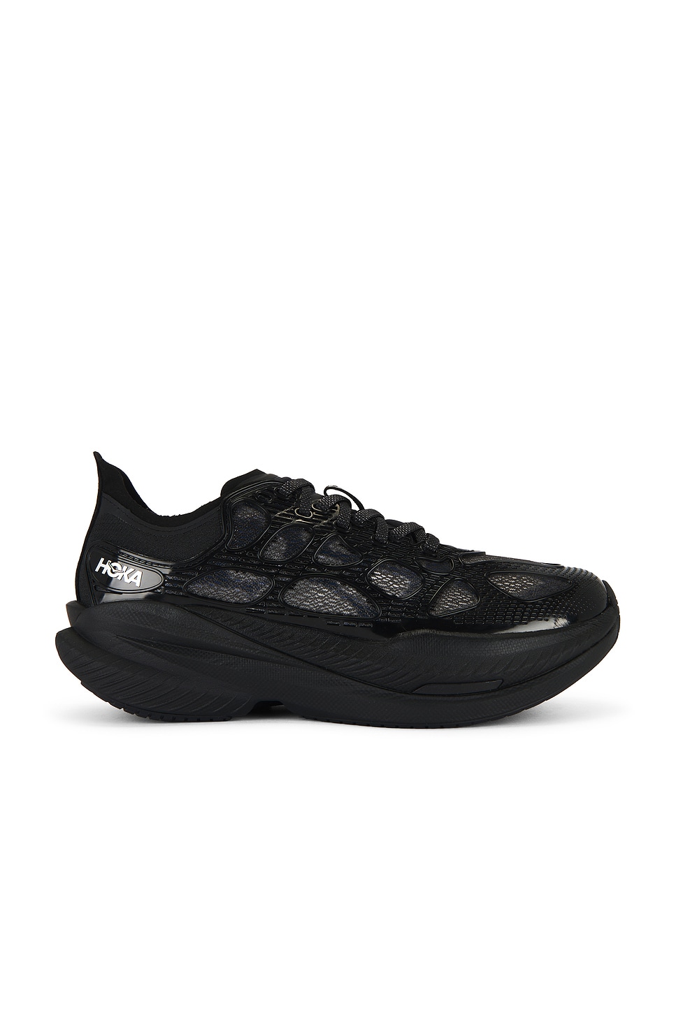 Image 1 of Hoka U Mach X Caged in Black & Midnight Blue