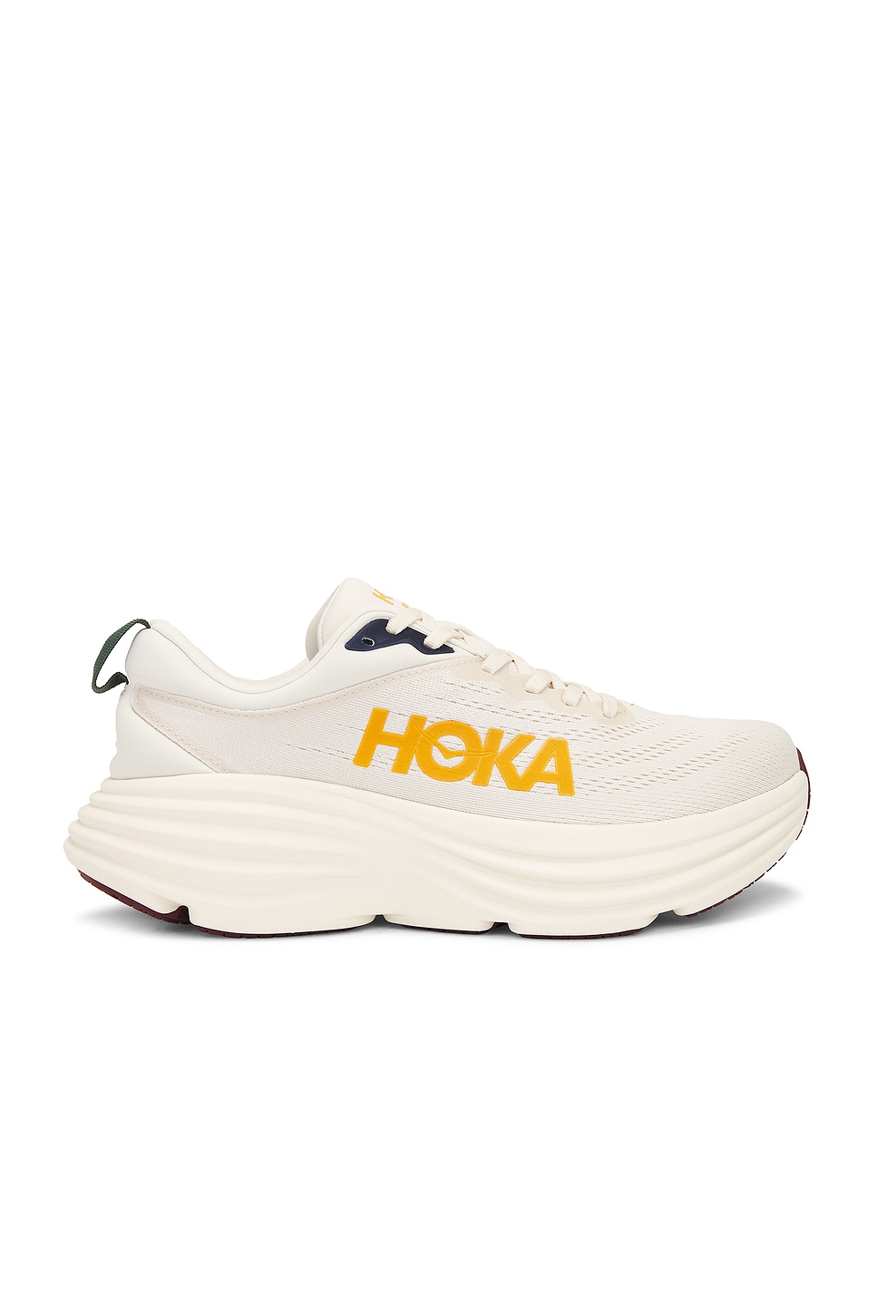 Image 1 of Hoka Bondi 8 Sneaker in Oat Milk & Alabaster