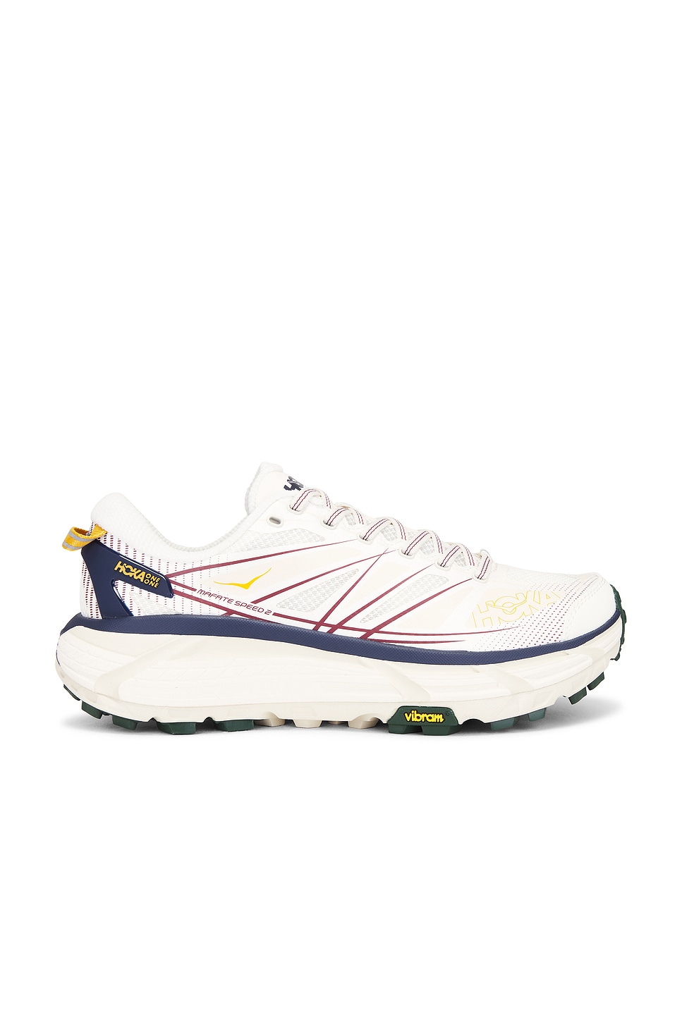 Image 1 of Hoka Mafate Speed 2 Sneaker in Alabaster & Oat Milk