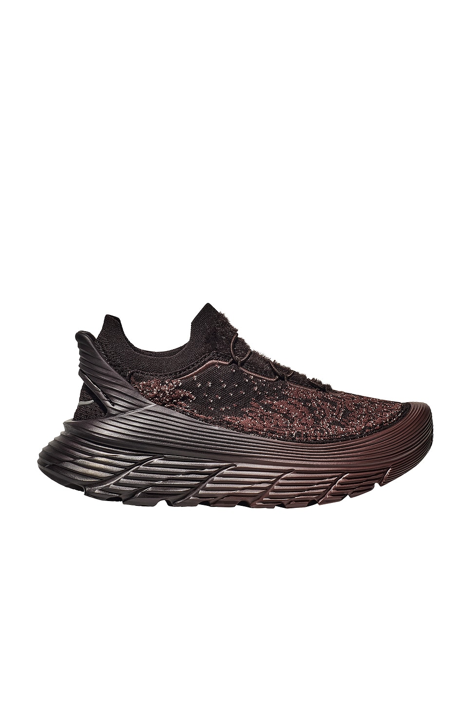 Image 1 of Hoka x Paria Farzaneh Restore Chukka Sneakers in Chocolate