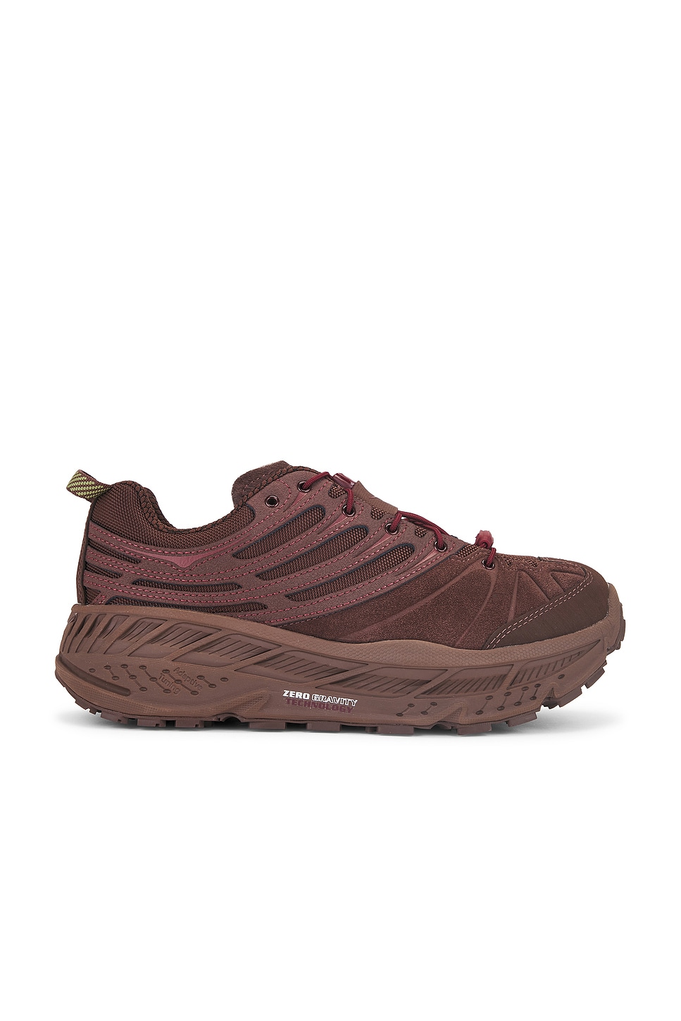 Image 1 of Hoka U Stinson Evo Og Tp Sneakers in Cold Brew & Varsity Burgundy