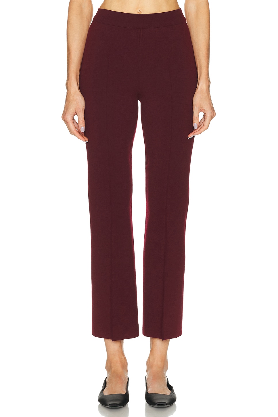 Image 1 of High Sport Merino Kick Pant in Wine