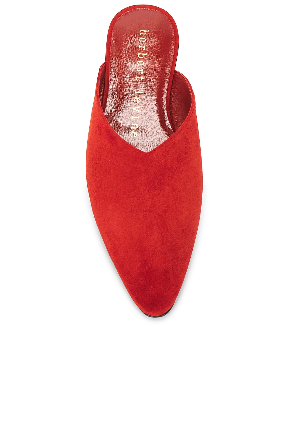 Image 4 of HERBERT LEVINE Homebody Suede Mule in Beth Red