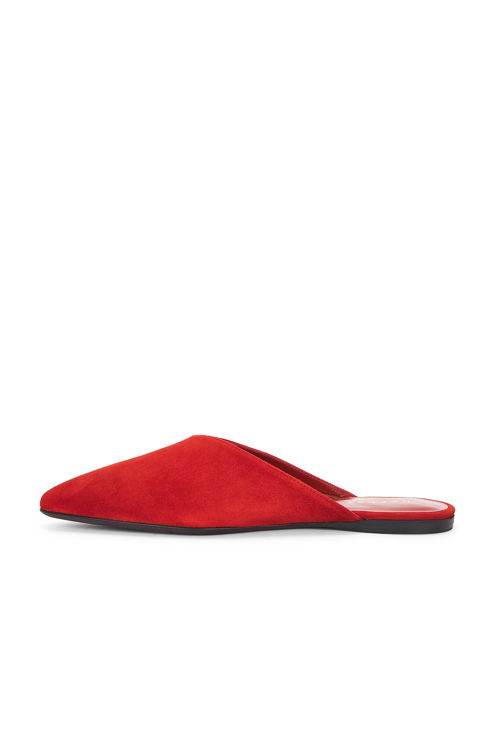 Image 5 of HERBERT LEVINE Homebody Suede Mule in Beth Red